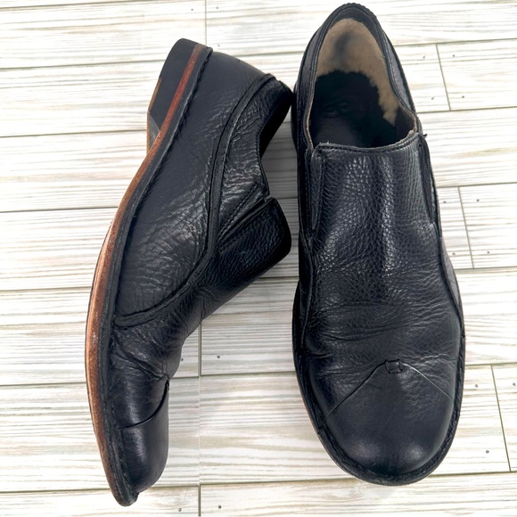 Ugg Men’s Black Leather Oxfords Comfort Shoe Size 11.5 - Picture 3 of 8